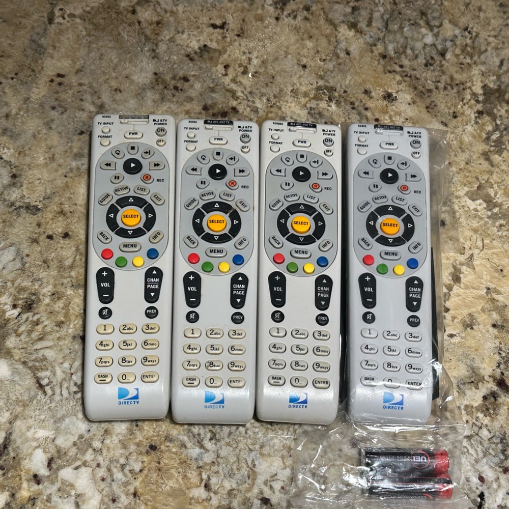 DIRECTV RC66RX IR/RF Universal Remote Control-Pack of 4